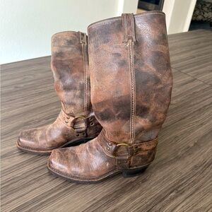 Frye Dark Brown Leather Boots